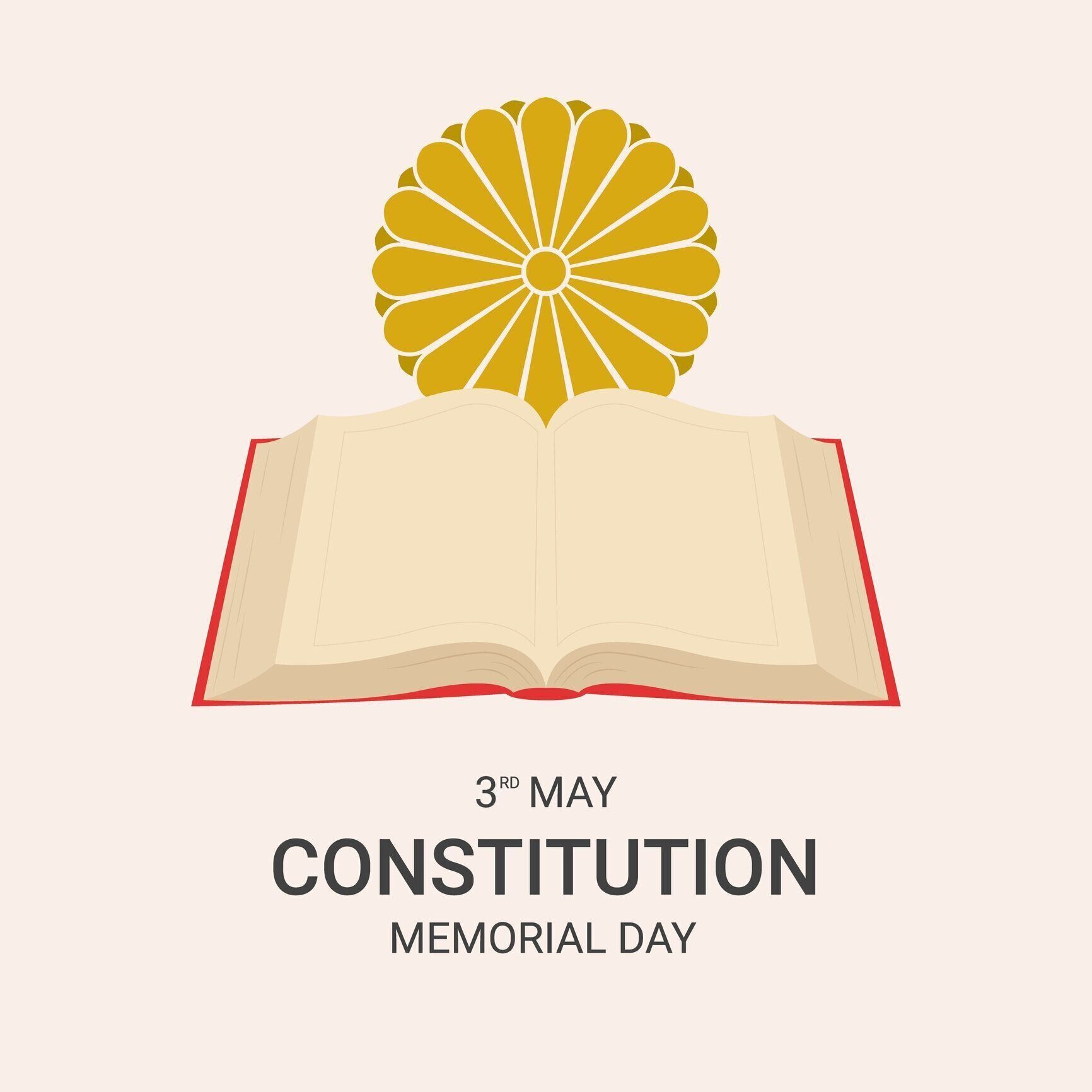 第35月憲法記念日 日本イラスト