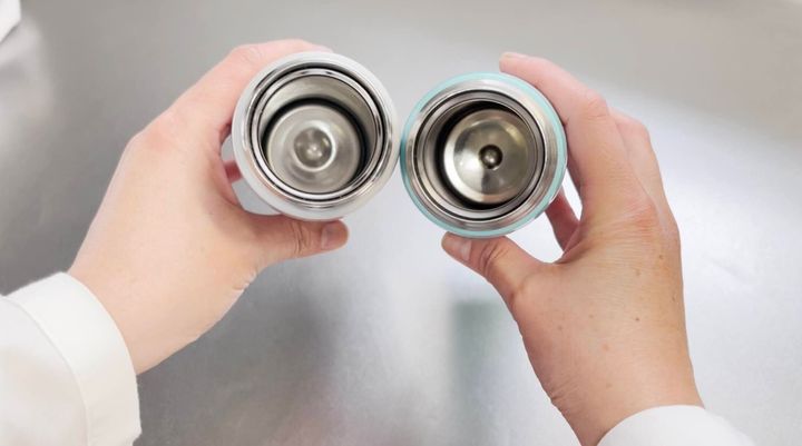 水筒の奥が乾きにくい