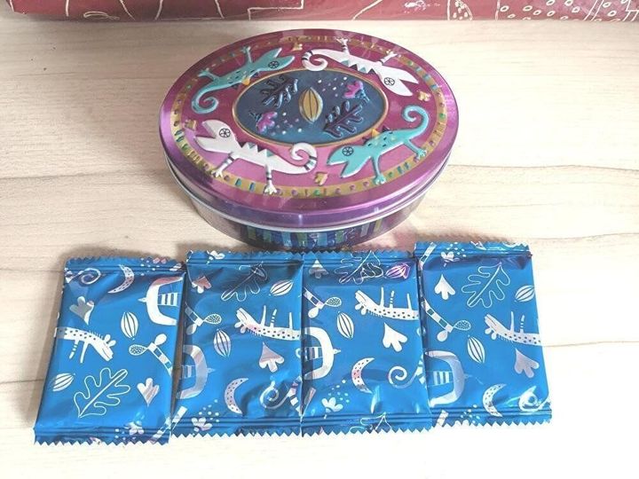 カルディオリジナル カカオの森 トカゲ缶 パープル 1個
