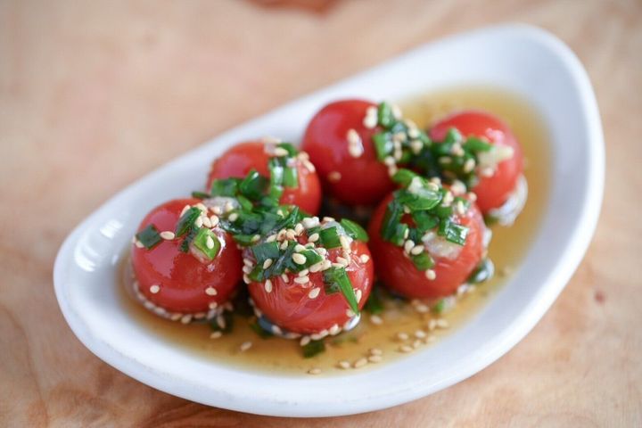 ミニトマトの塩だれ和え