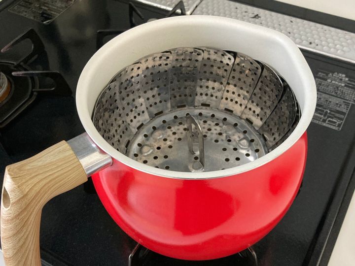 マルチポットに入れた蒸し器