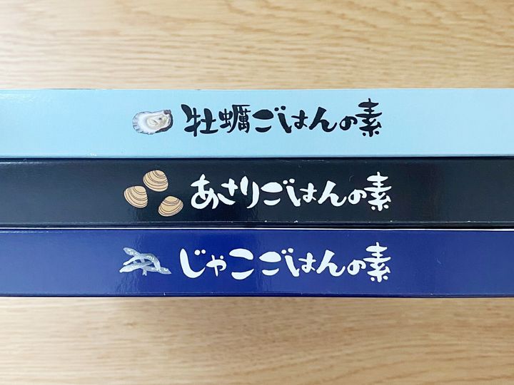 じゃこごはんの素　あさりごはんの素　牡蠣ごはんの素