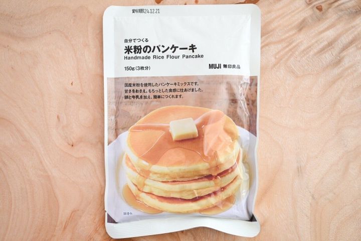 米粉のパンケーキのパッケージ