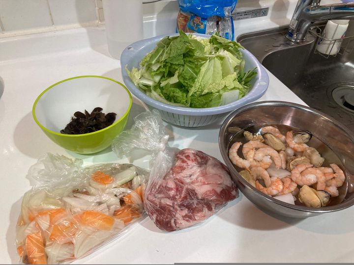 皿うどんの材料