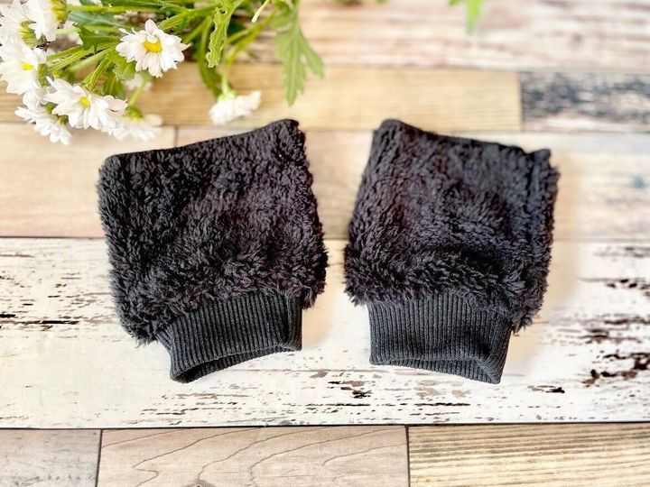 【セリア】ボアでぬくぬく!2通り使える「付け袖」がイイ!