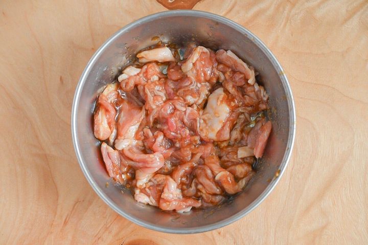 下処理した豚肉