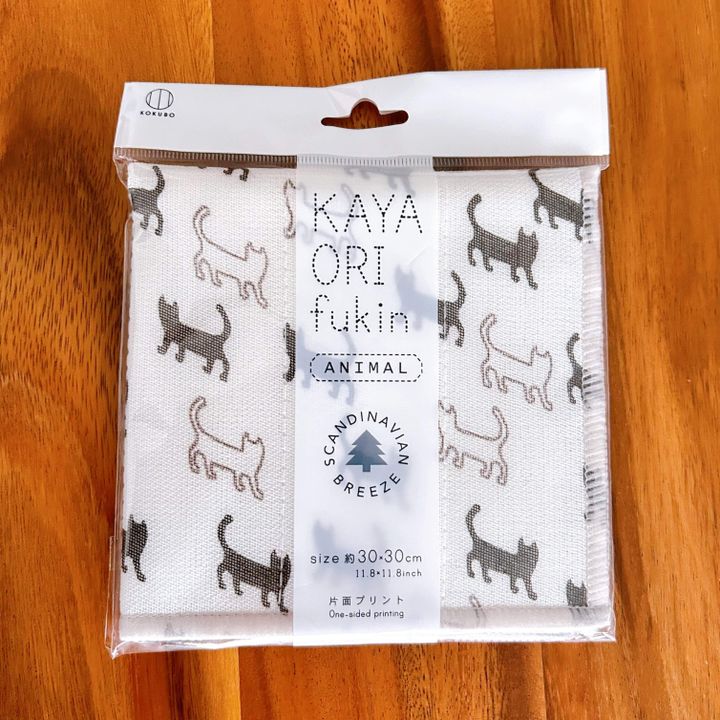 1.かや織りふきん