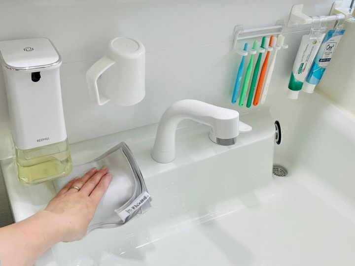 洗面所の汚れをためない