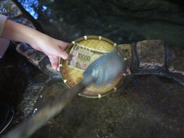 お金を洗う