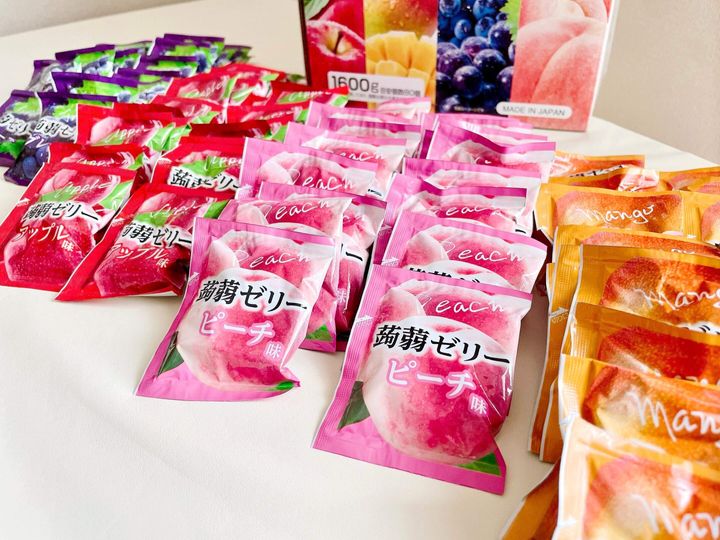 4種のフルーツ こんにゃくゼリー 80個入り