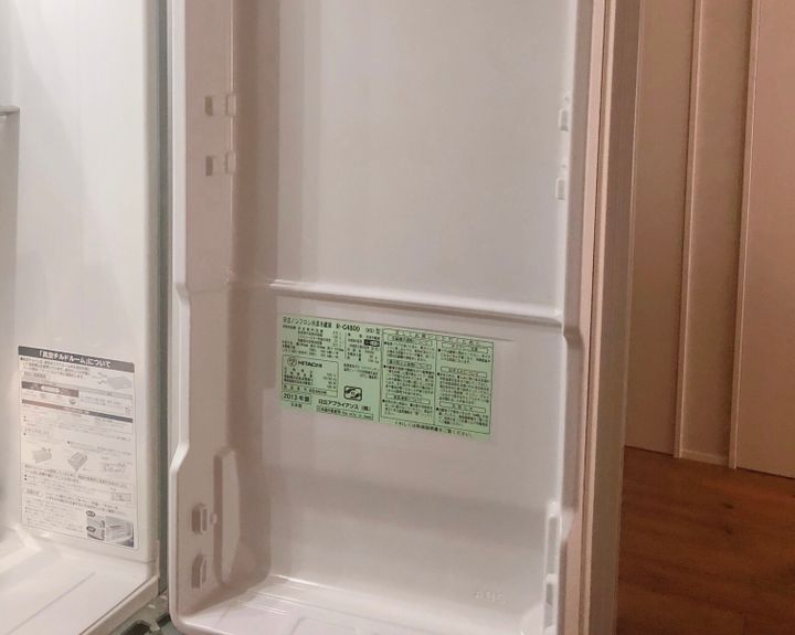冷蔵庫ドアポケット外した