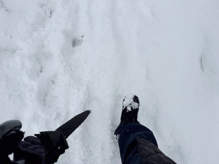 1.歩道は基本的に除雪されていないので危険