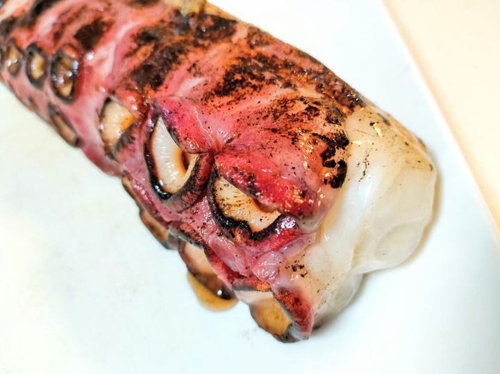 炙られた様子のタコ