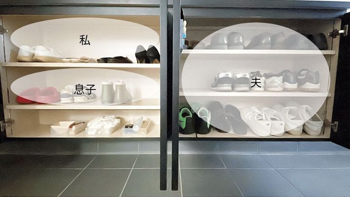 靴の配置