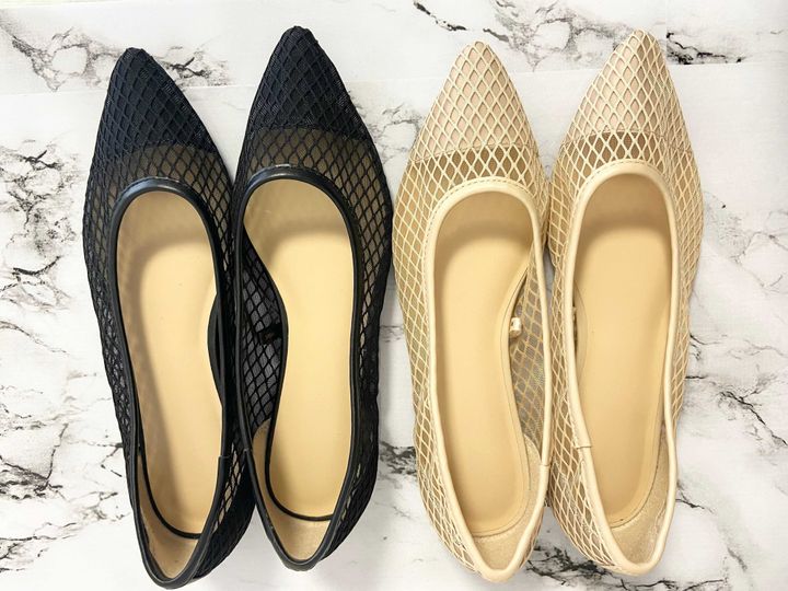 GU チュールフラットシューズ
