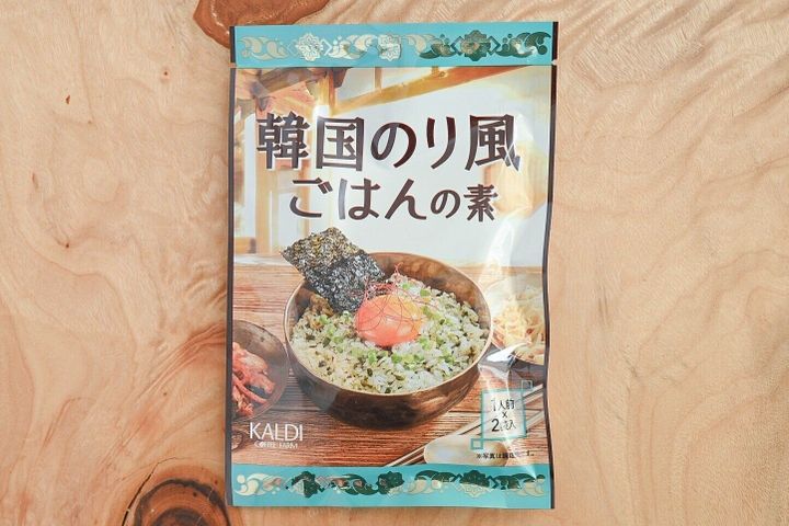 「韓国のり風ごはんの素」のパッケージ