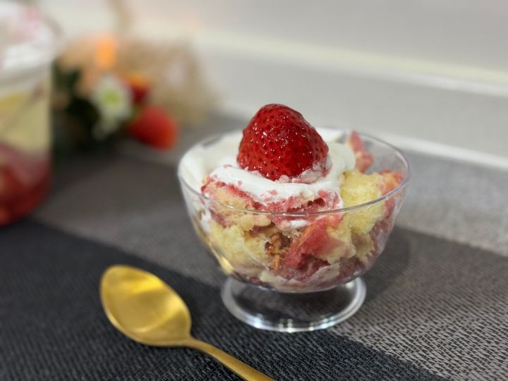 コストコ ストロベリーズッパ 盛り付け