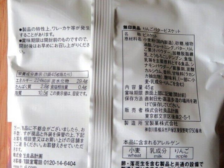 栄養成分表示