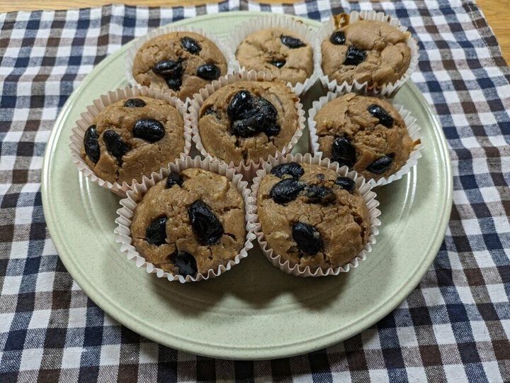 黒豆カップケーキ
