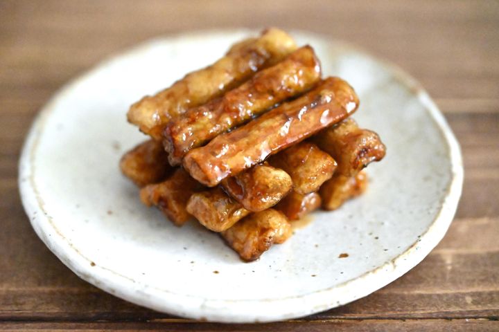 揚げごぼうの甘辛炒め
