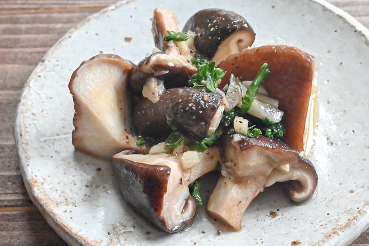 しいたけのレモン炒め