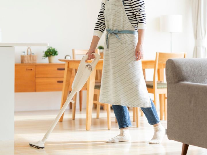 掃除機での主婦クリーニング