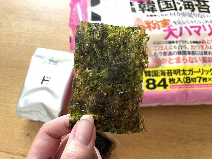 ドンキ韓国海苔明太ガーリック風味