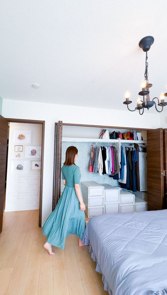 片付け後のクローゼット