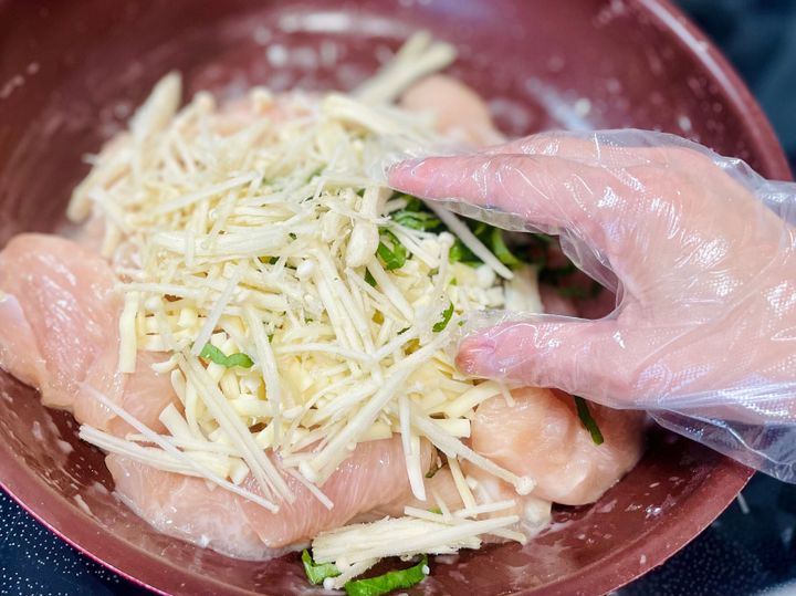 鶏肉のチーズ焼きアレンジ