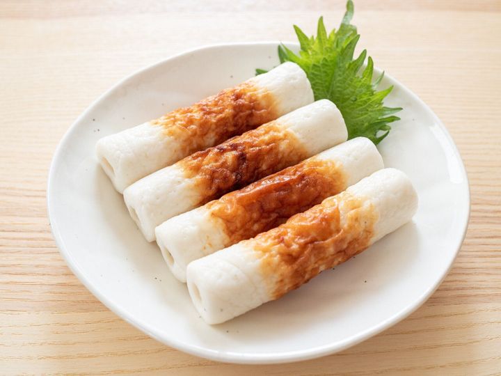 ちくわ、チューブ状の魚ペーストケーキ