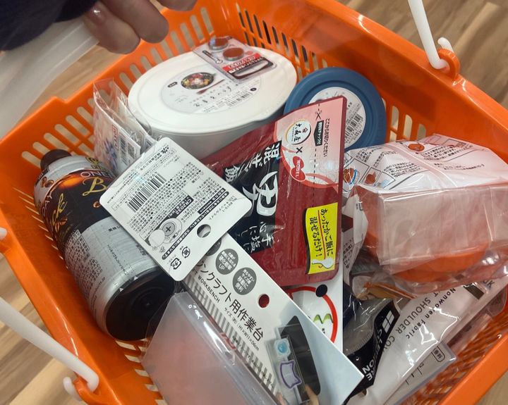 キャンドゥ CanDoでの買い物かご