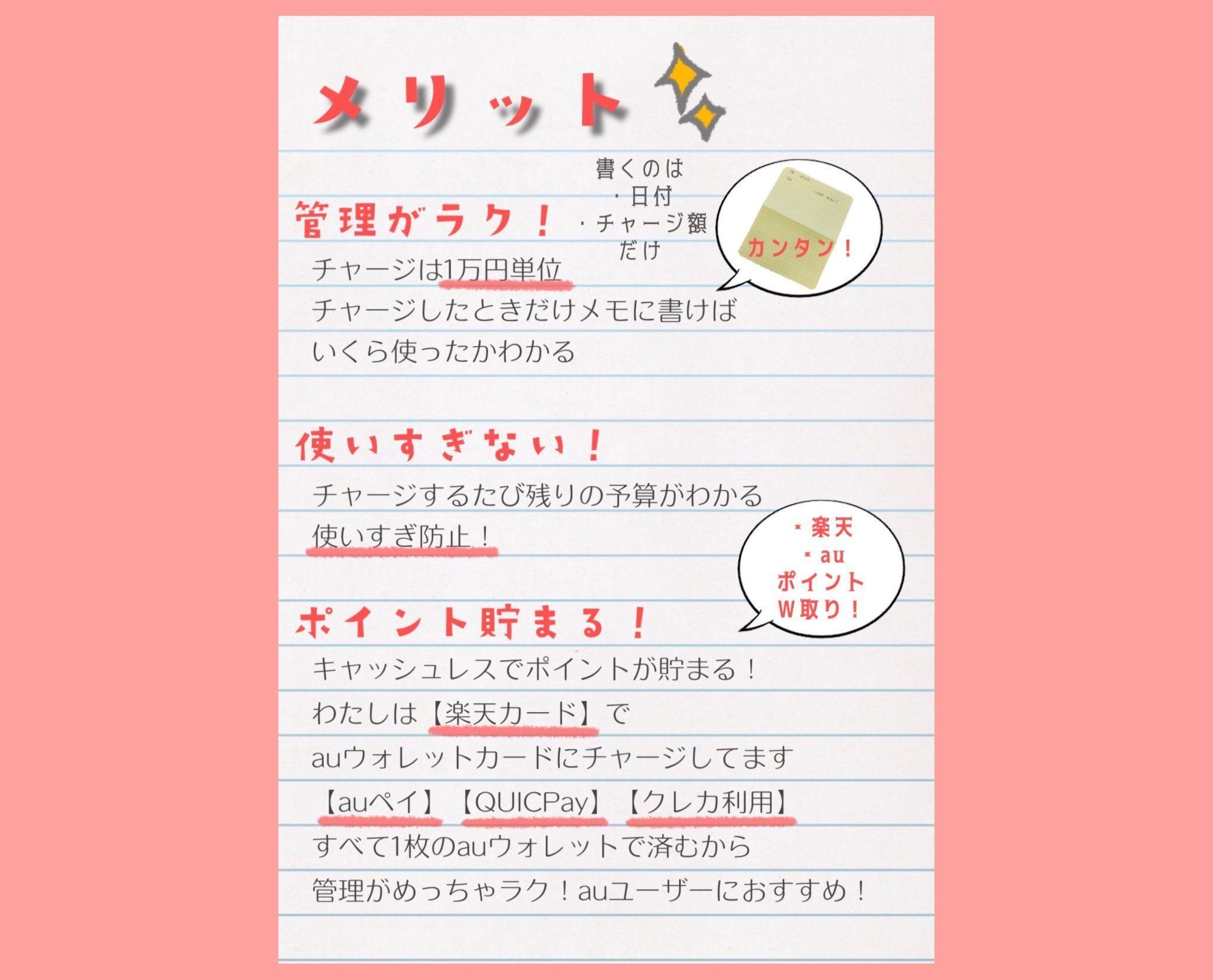 チャージ式家計管理