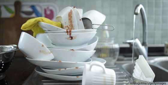 汚れた食器