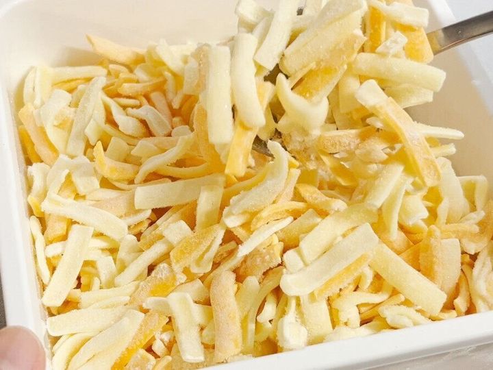 バラ凍結されたシュレッドチーズ