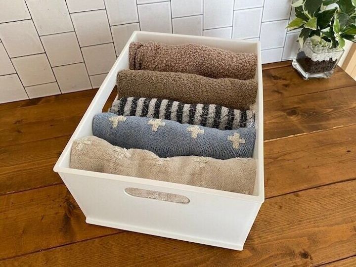 ニトリインボックスでタオルを収納