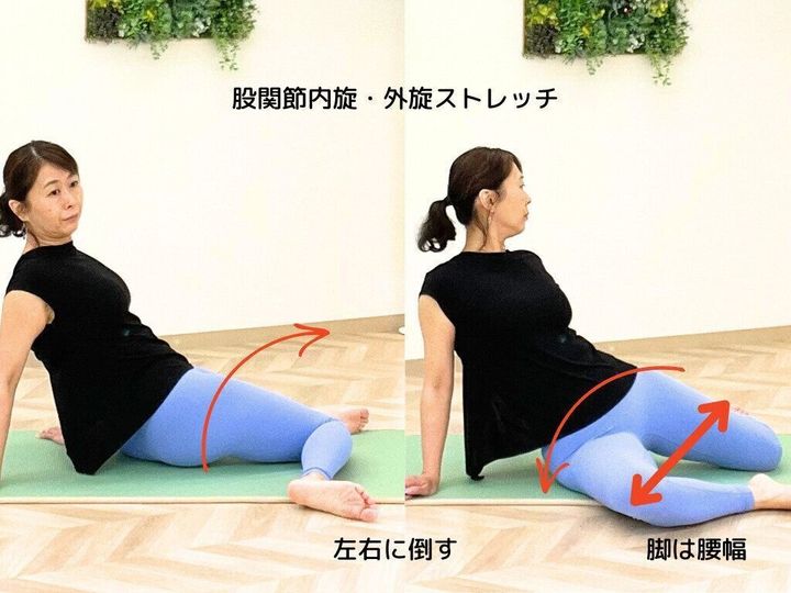 股関節ストレッチ