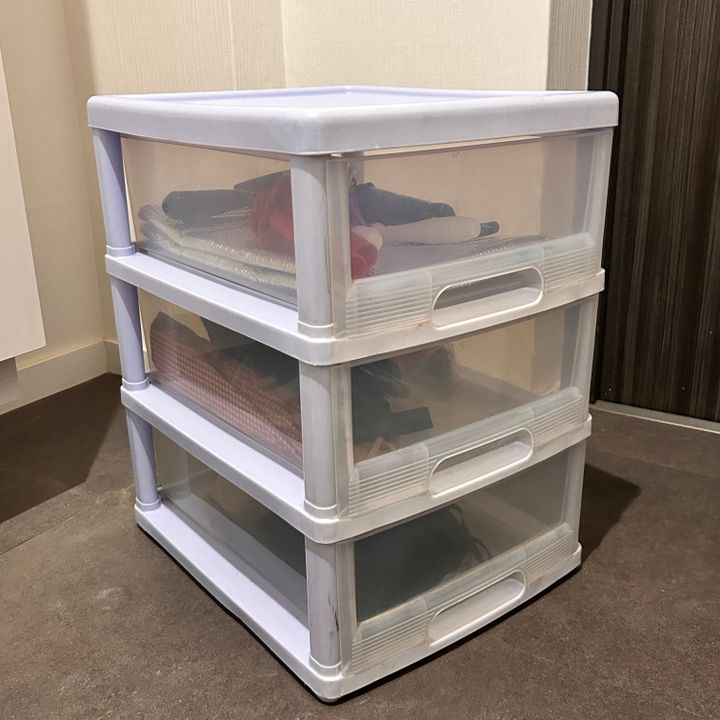 いらなくなった3段ケースを再利用