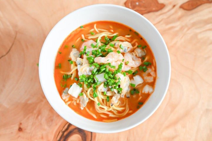 完成したラーメン