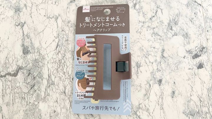 daiso ダイソー 髪になじませるトリートメントコーム付ヘアクリップ JANコード:4550480518862