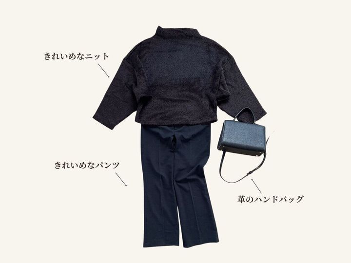 ミニマリスト冬服コーディネート1