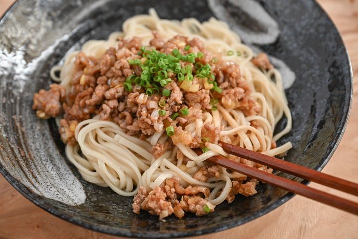 完成した台湾風まぜ麺
