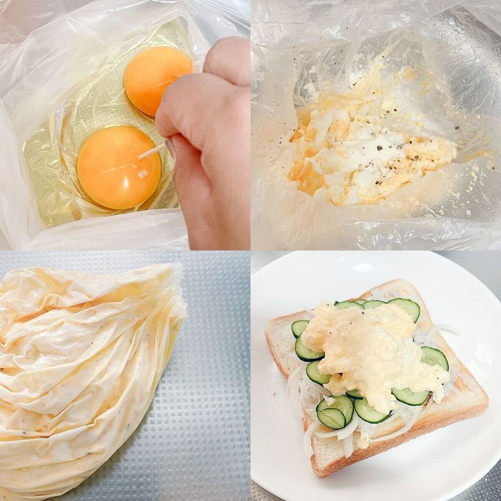 卵サラダもレンチンでできる