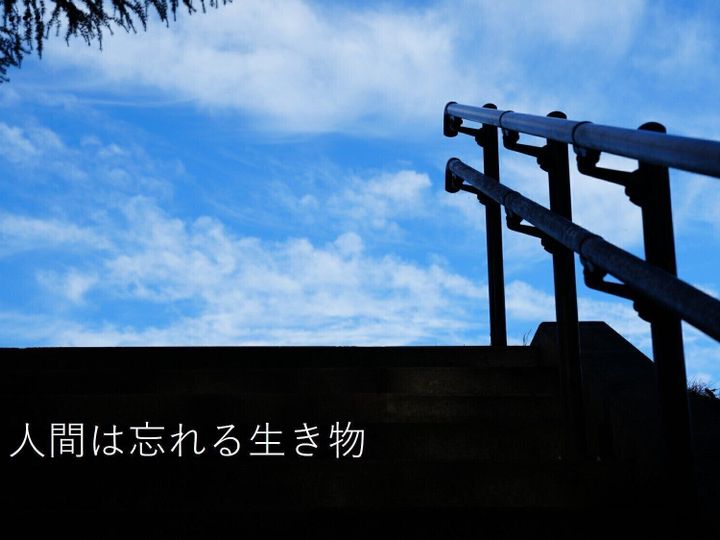 人間は忘れる生き物