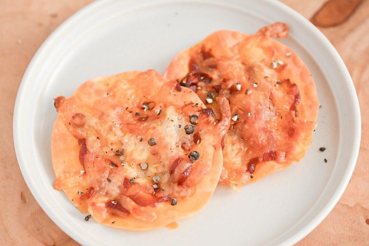 餃子の皮ピザ