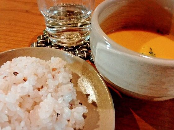雑穀米とスープ