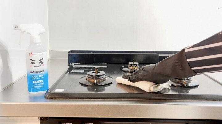 キッチンの油汚れの掃除に使用