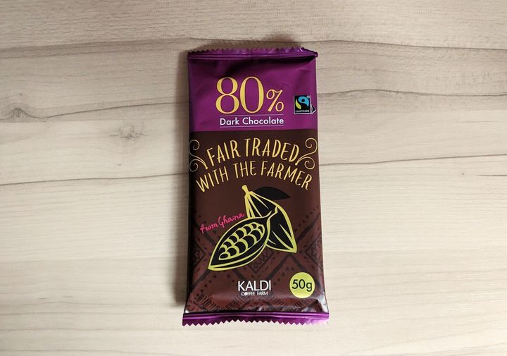 カルディオリジナル「フェアトレードチョコレート ダーク80%」