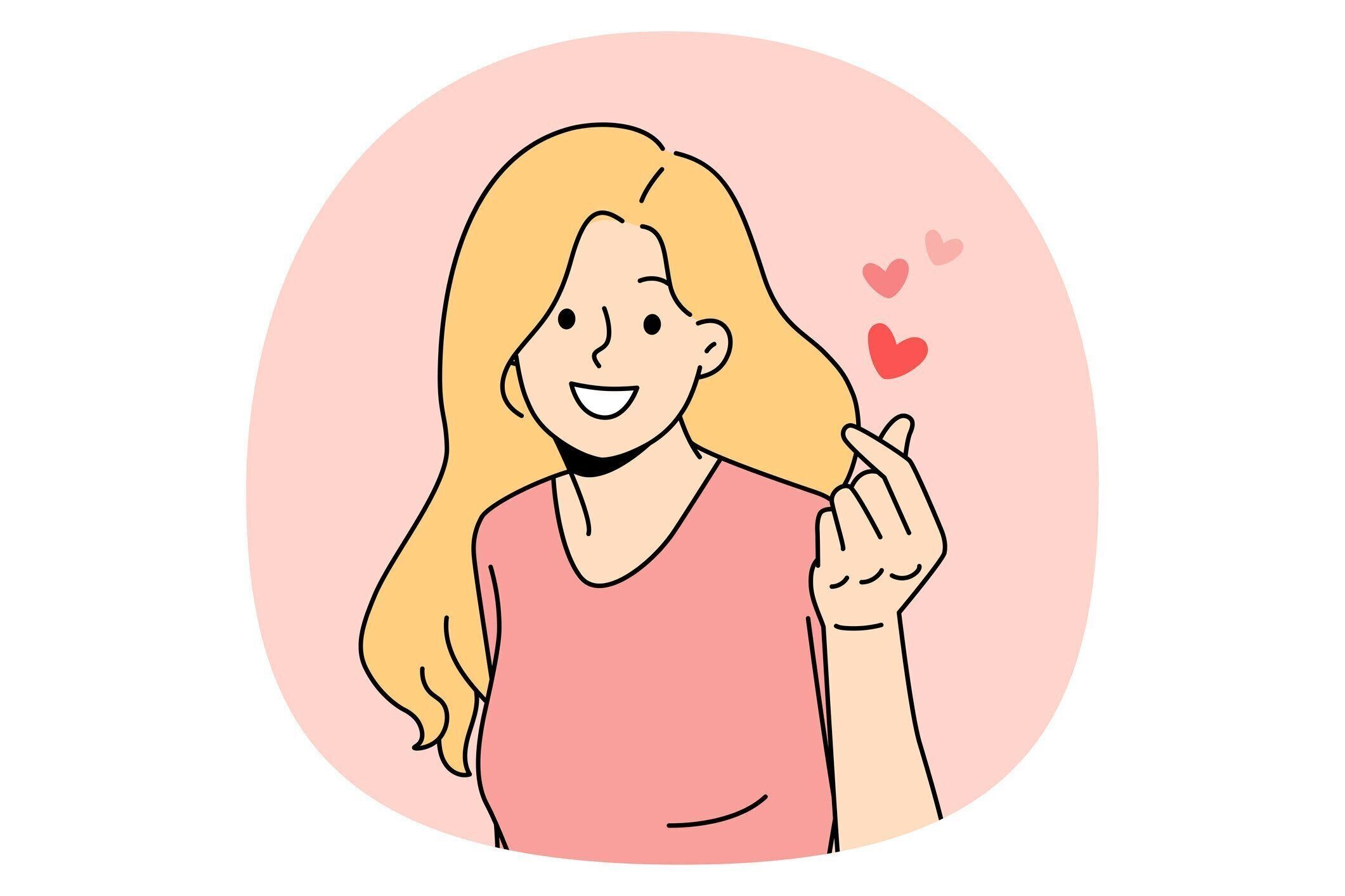 愛とロマンスのコンセプトを表現する。