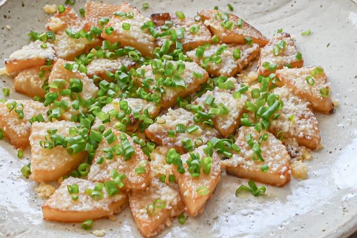 長芋のめんつゆチーズ焼き