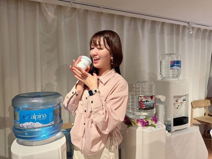 おいしい水を飲む